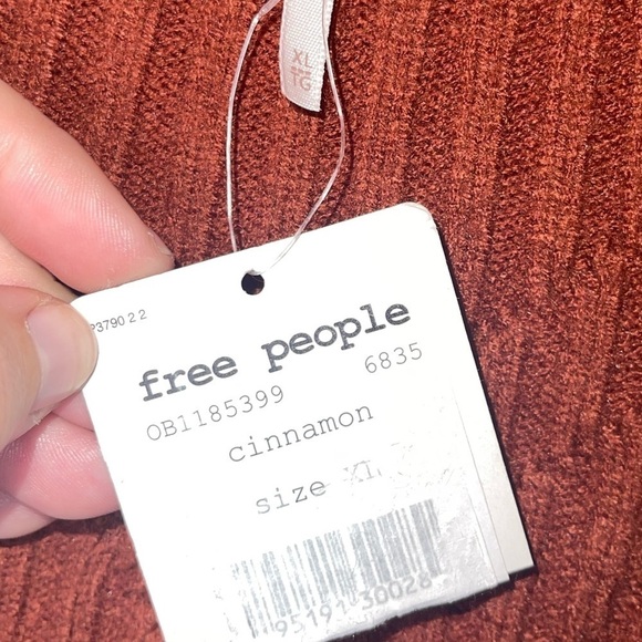 NWT FREE PEOPLE x REVOLVE Emmaline Long Sleeve Open Back Sweater Mini Dress XL - Picture 9 of 11